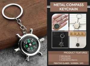 metal compass keychain 9 11zon